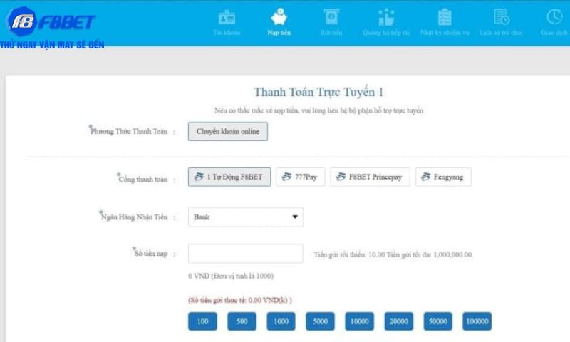 Người chơi có thể nạp tiền bằng thẻ cào nhưng giá trị quy đổi thấp hơn