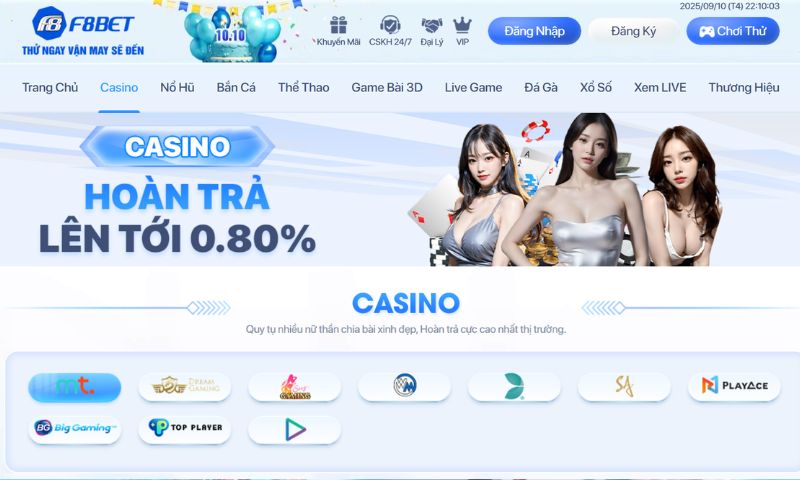 Casino f8bet – Sân chơi đánh bạc trực tuyến đậm chất Macau